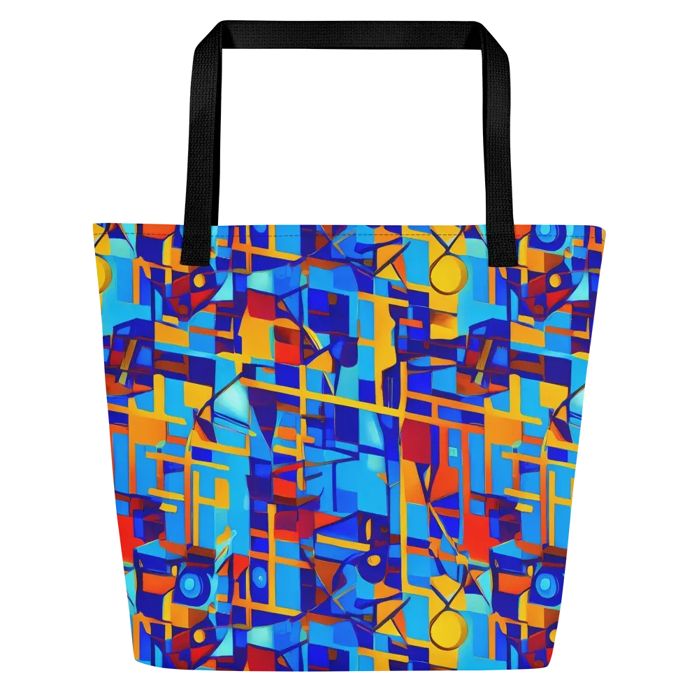 Radiant Labyrinth on Large Tote Bag W/ Pocket — Front