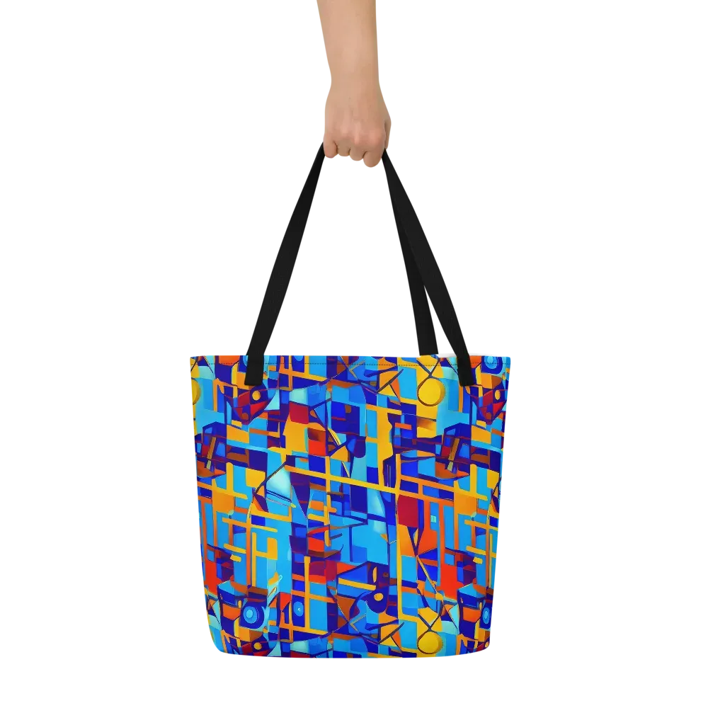 Radiant Labyrinth on Large Tote Bag W/ Pocket — Front