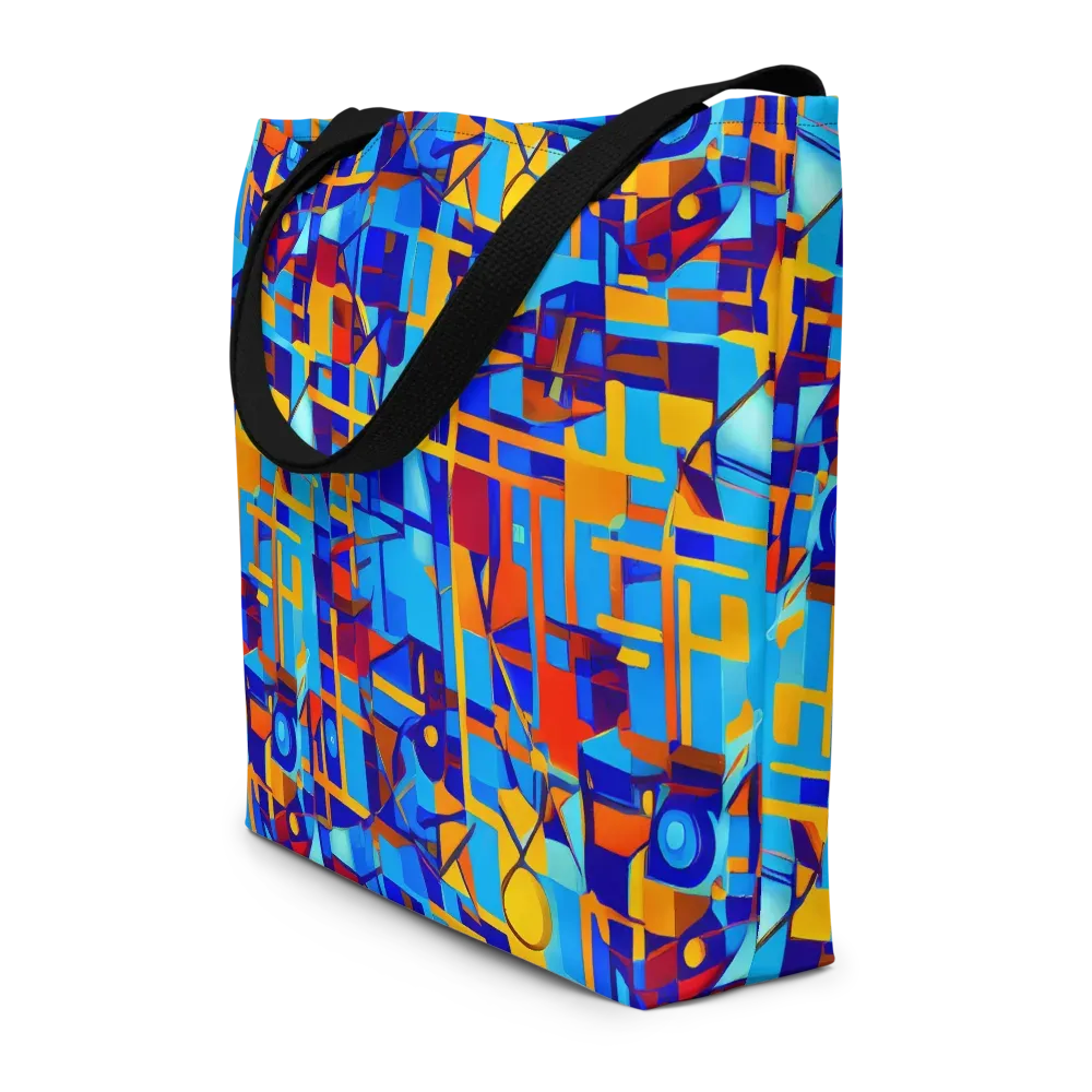 Radiant Labyrinth on Large Tote Bag W/ Pocket — Front