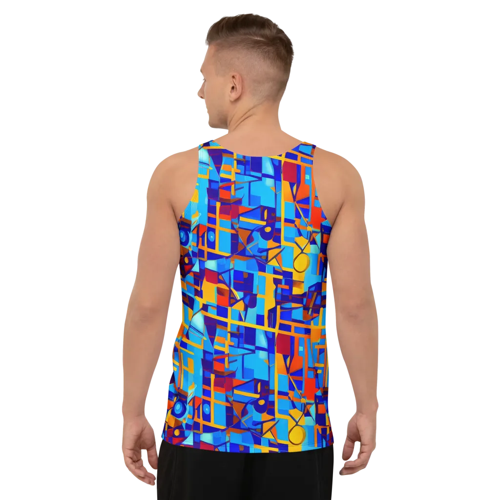 Radiant Labyrinth on Men's Tank Top — Back