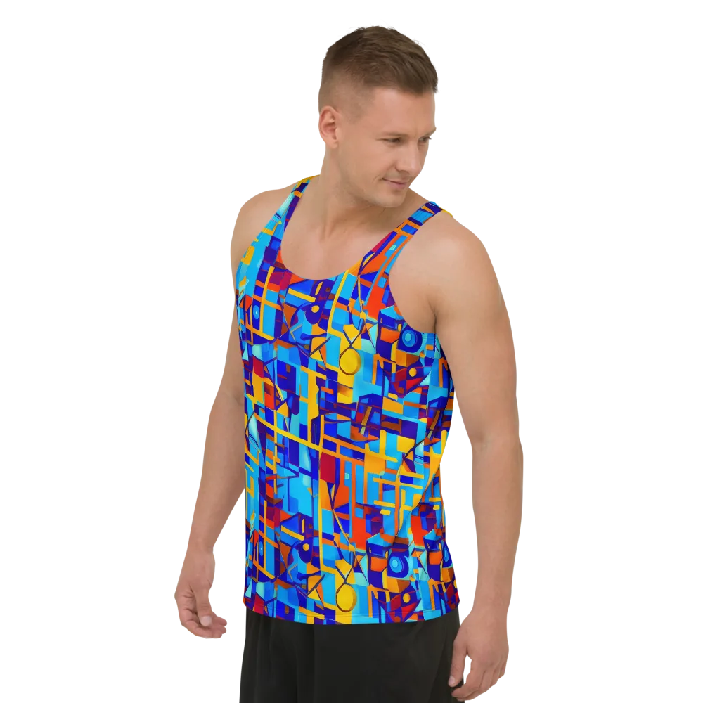 Radiant Labyrinth on Men's Tank Top — Left Front