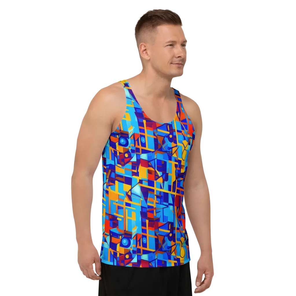 Radiant Labyrinth on Men's Tank Top — Right Front