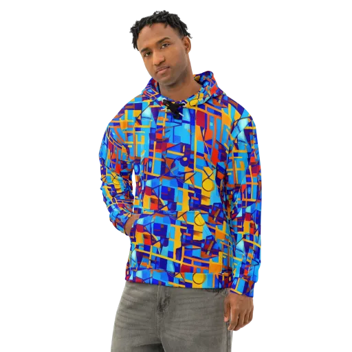 Radiant Labyrinth on a Cotton Hoodie