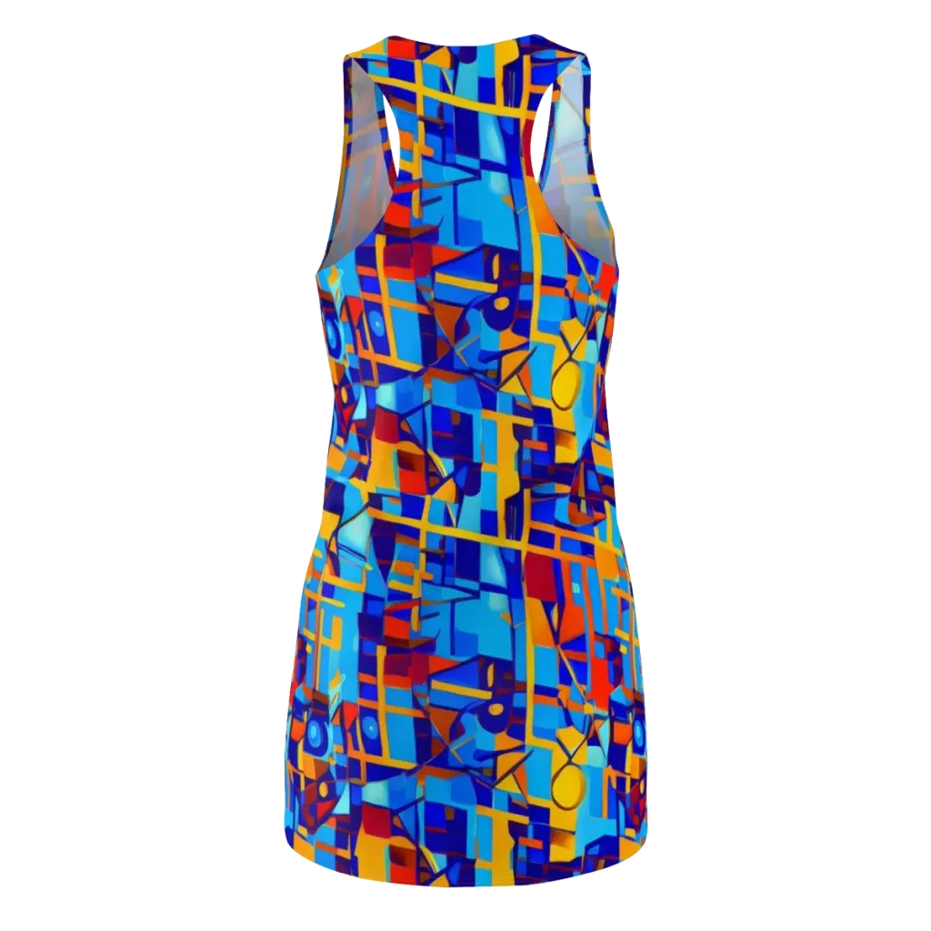 Radiant Labyrinth on Racerback Dress — Back