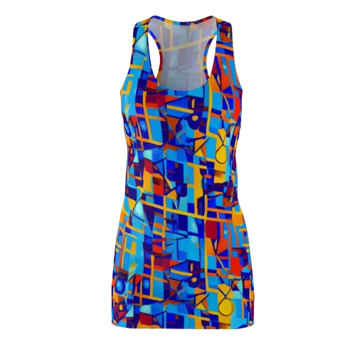 Radiant Labyrinth on a Racerback Dress