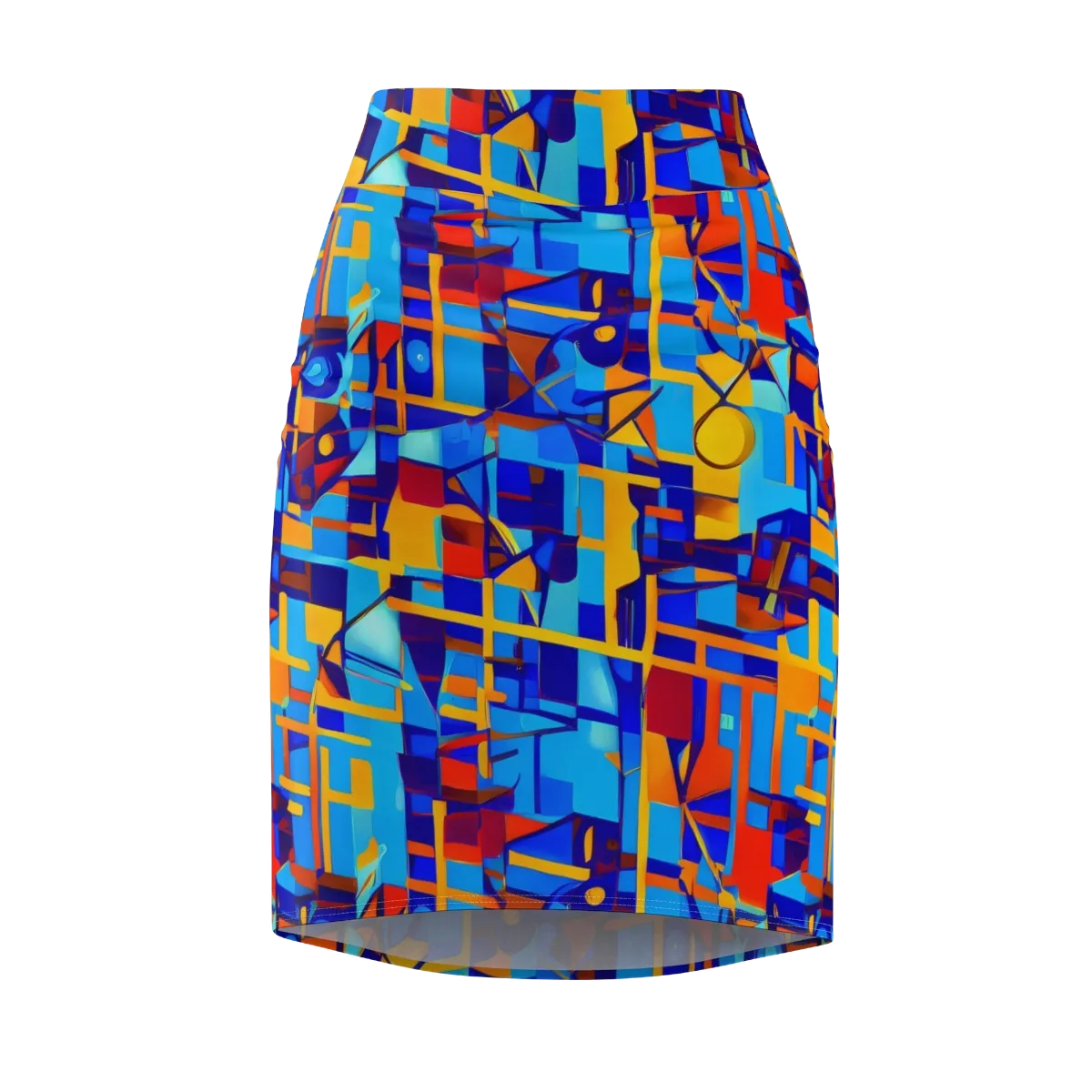 Radiant Labyrinth on Pencil Skirt — Front