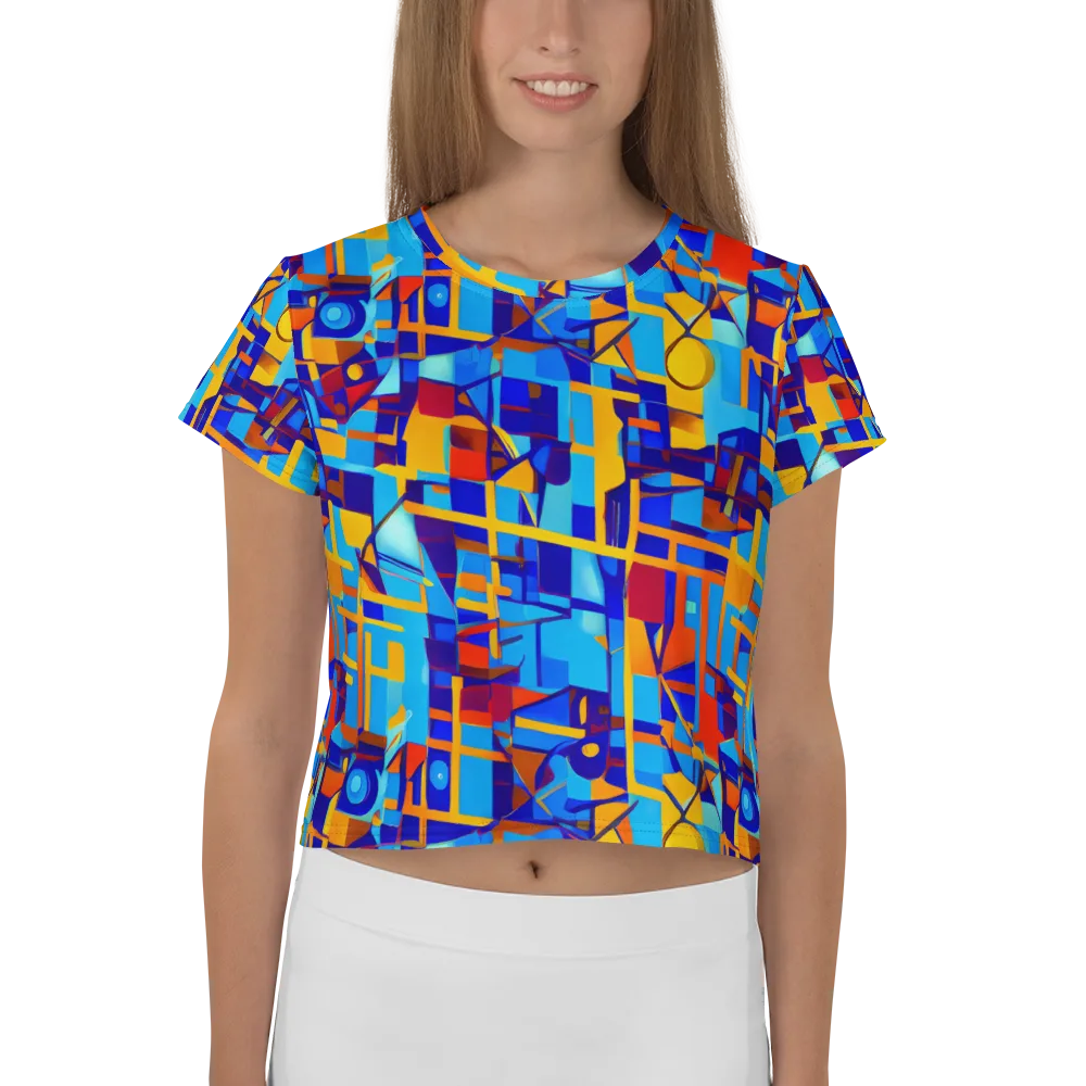 Radiant Labyrinth on Crop Tee — Front