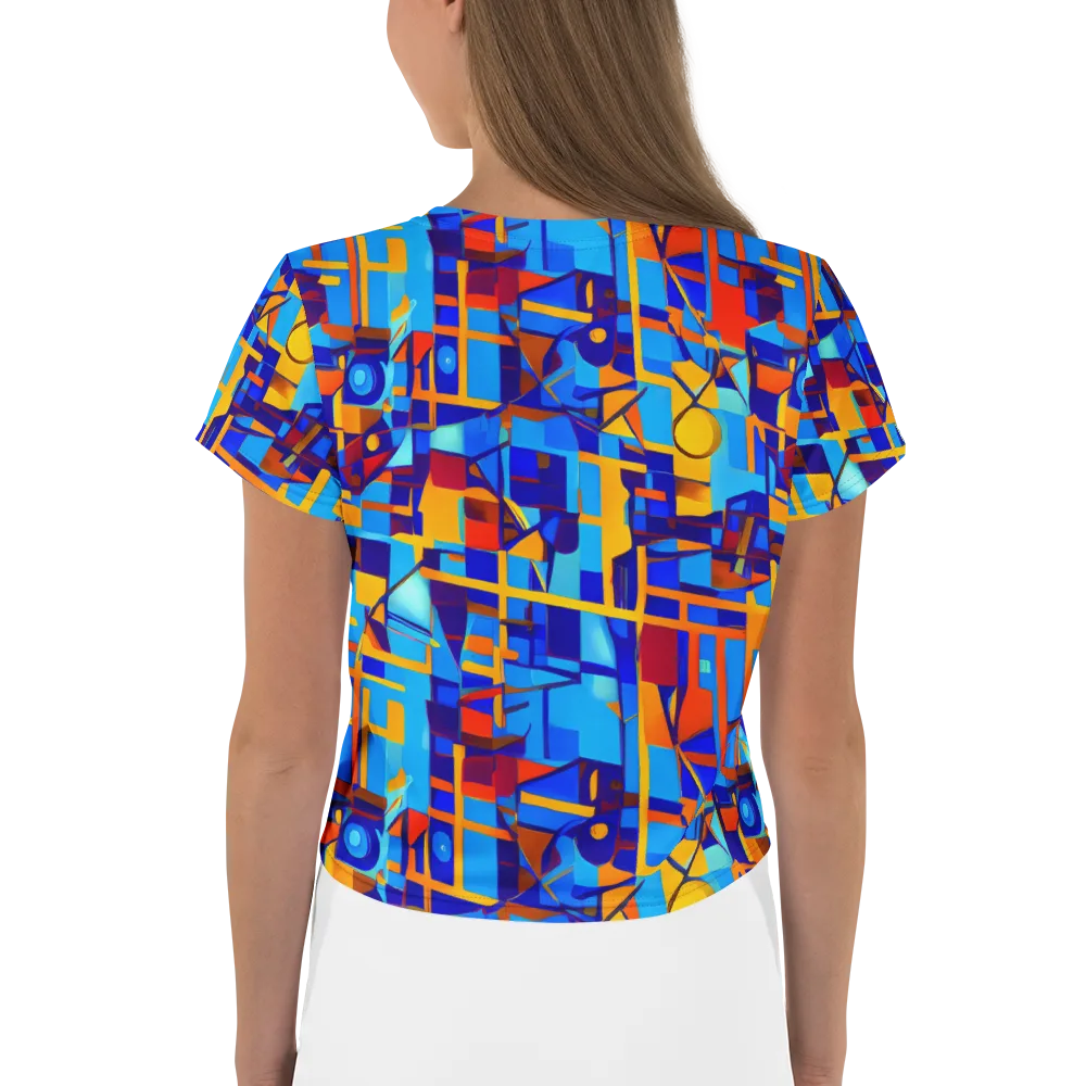 Radiant Labyrinth on Crop Tee — Back