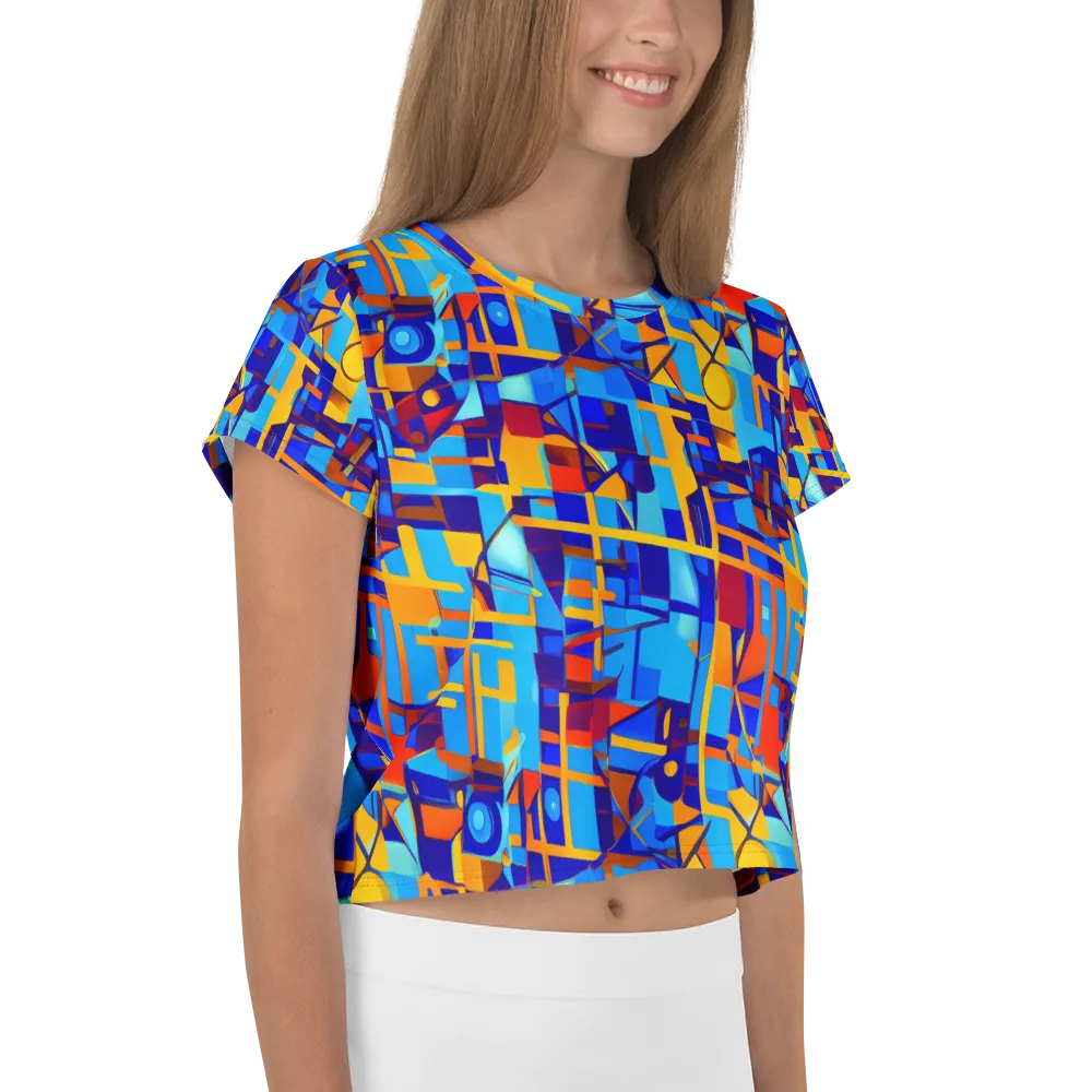 Radiant Labyrinth on Crop Tee — Right