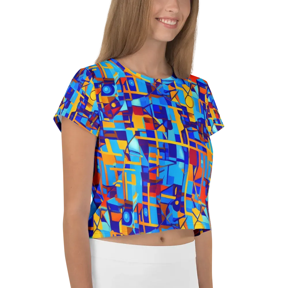 Radiant Labyrinth on Crop Tee — Right