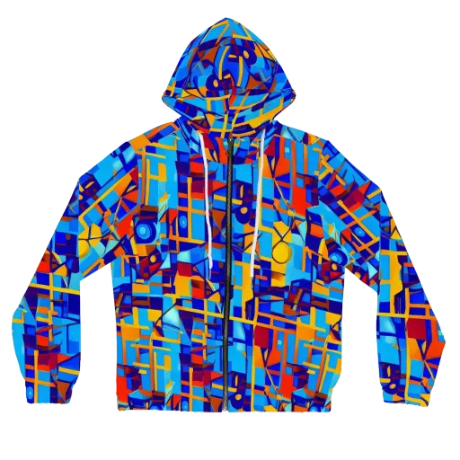 Radiant Labyrinth on a Women's Full-Zip Hoodie