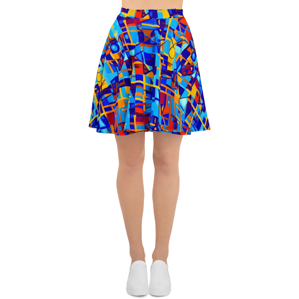 Radiant Labyrinth on Skater Skirt — Front