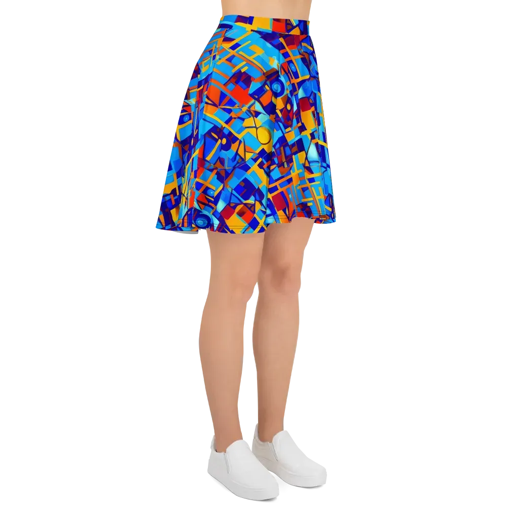 Radiant Labyrinth on Skater Skirt — Right