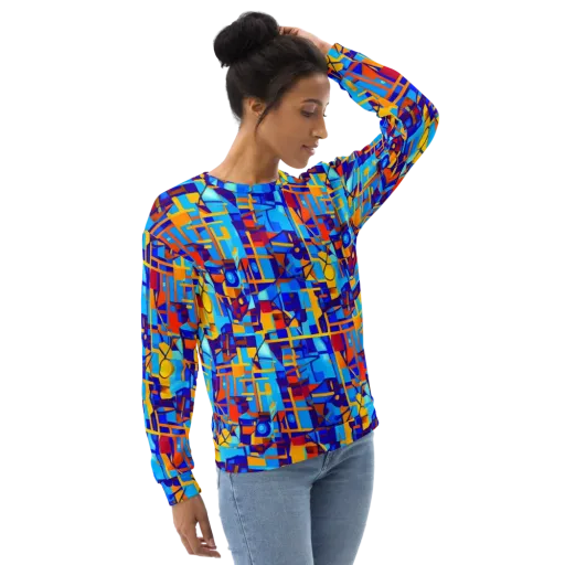 Radiant Labyrinth on a Sweatshirt
