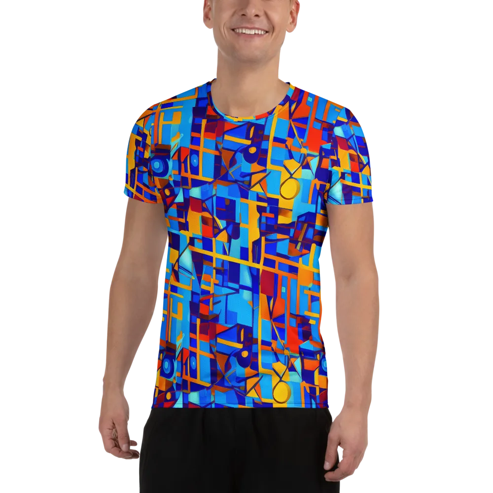 Radiant Labyrinth on Men's Athletic T-Shirt — Front