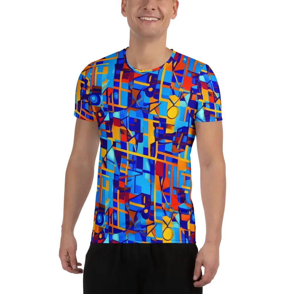 Radiant Labyrinth on Men's Athletic T-Shirt — Front