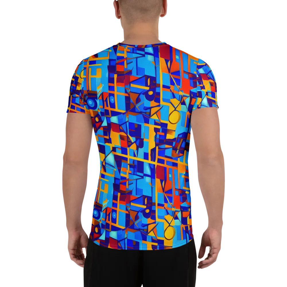 Radiant Labyrinth on Men's Athletic T-Shirt — Back