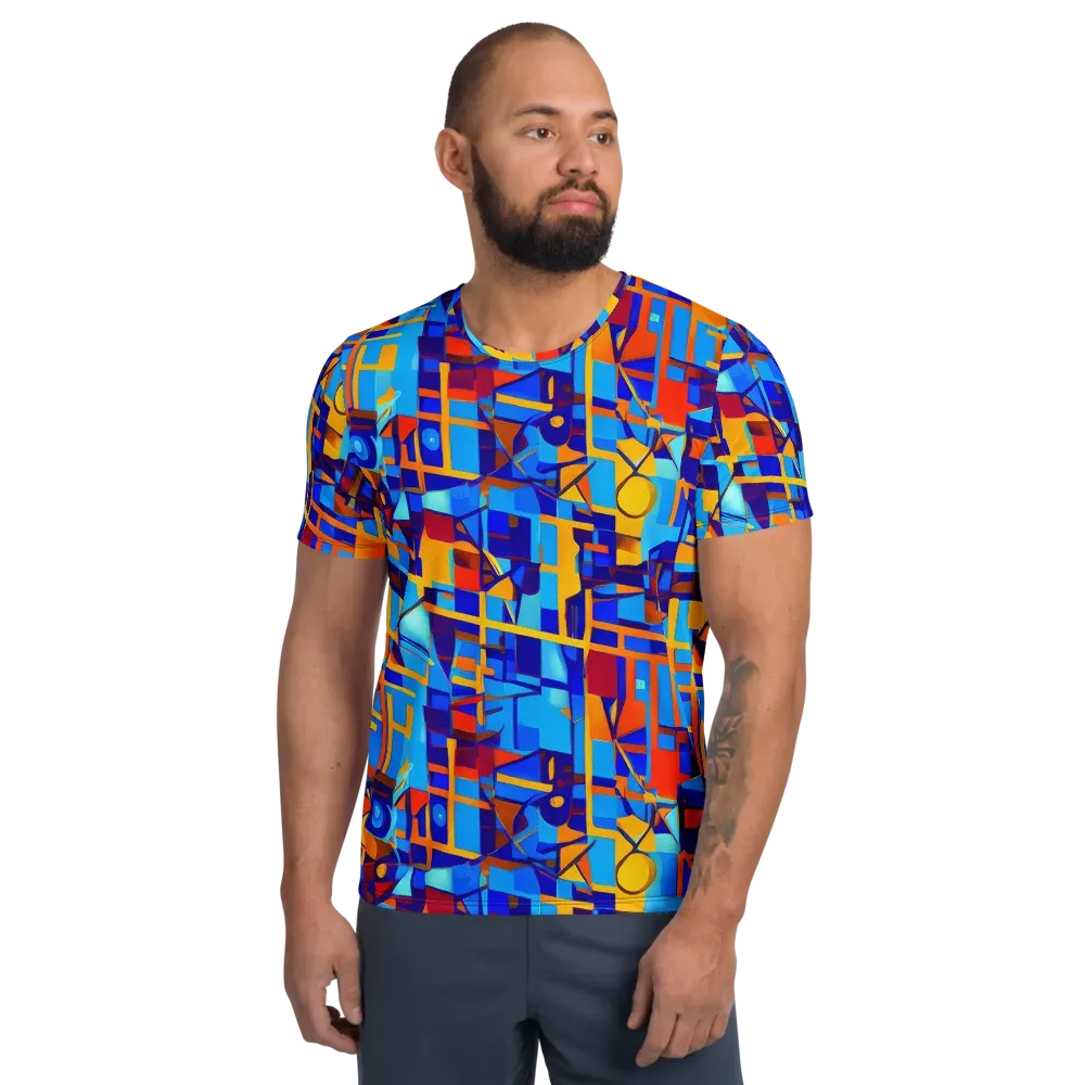 Radiant Labyrinth on Men's Athletic T-Shirt — Front