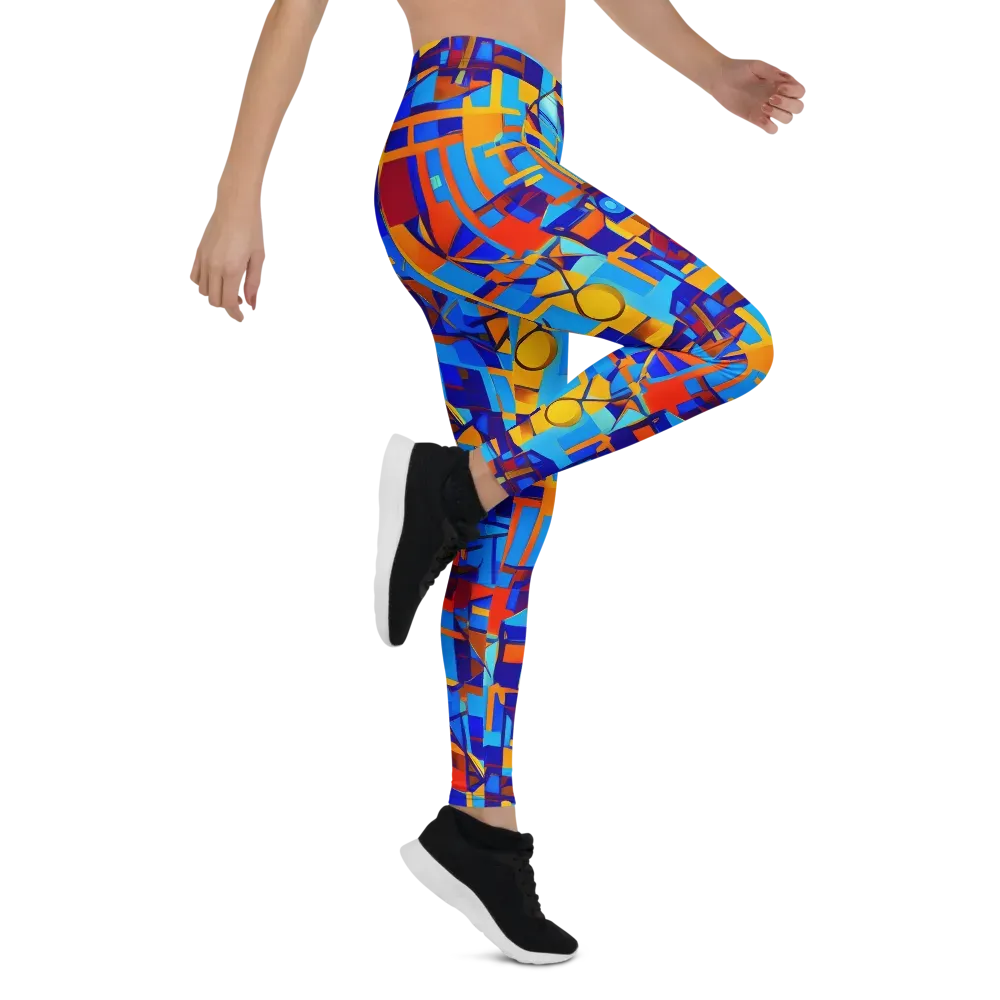 Radiant Labyrinth on Leggings — Right