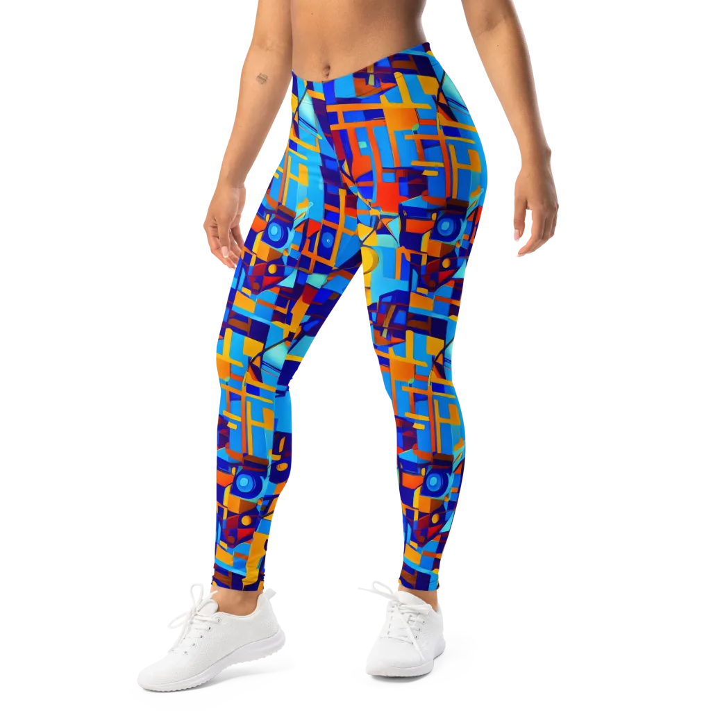 Radiant Labyrinth on Leggings — Left Front