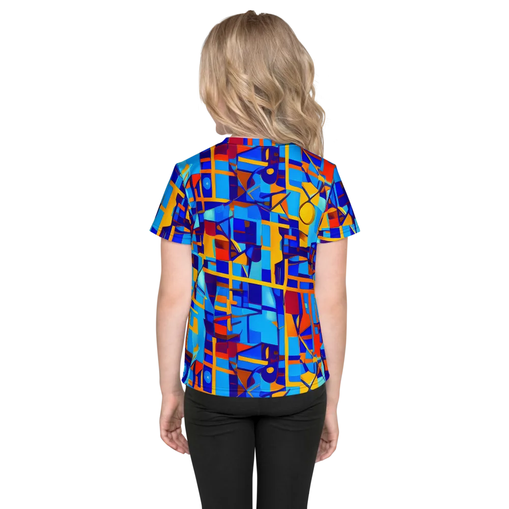 Radiant Labyrinth on Kids Crew Neck T-Shirt — Back