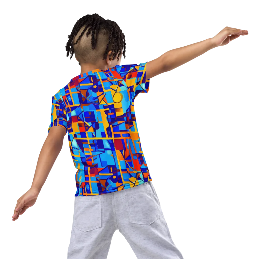 Radiant Labyrinth on Kids Crew Neck T-Shirt — Back