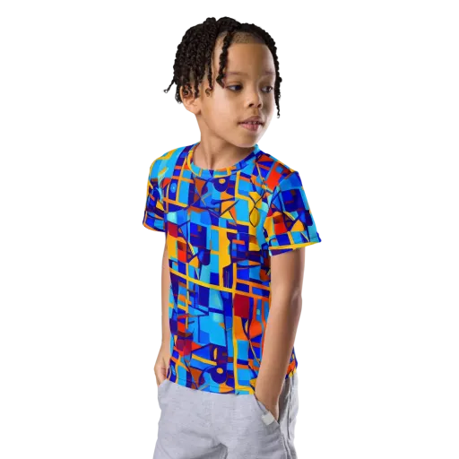 Radiant Labyrinth on a Kids Crew Neck T-Shirt