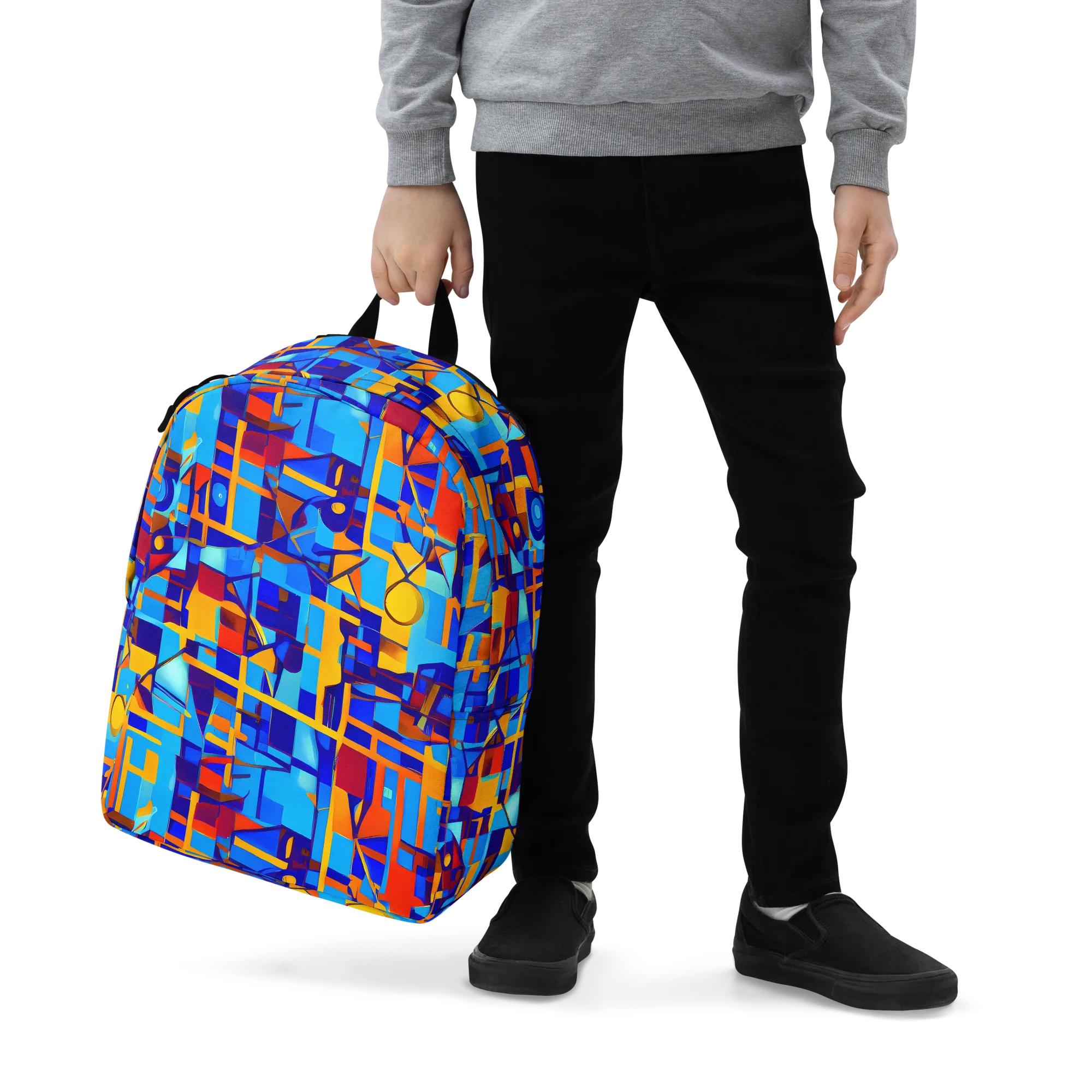 Radiant Labyrinth on Minimalist Backpack — Zoomed-in