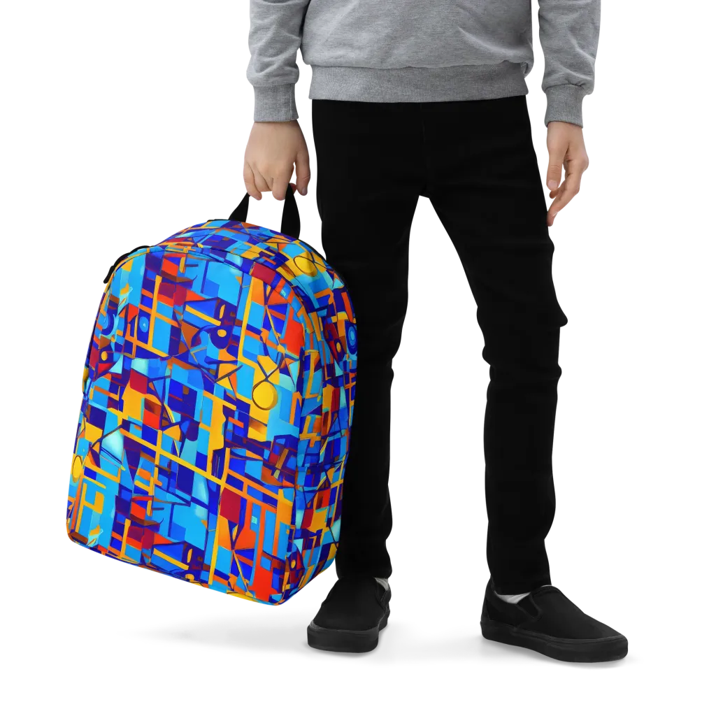 Radiant Labyrinth on Minimalist Backpack — Zoomed-in