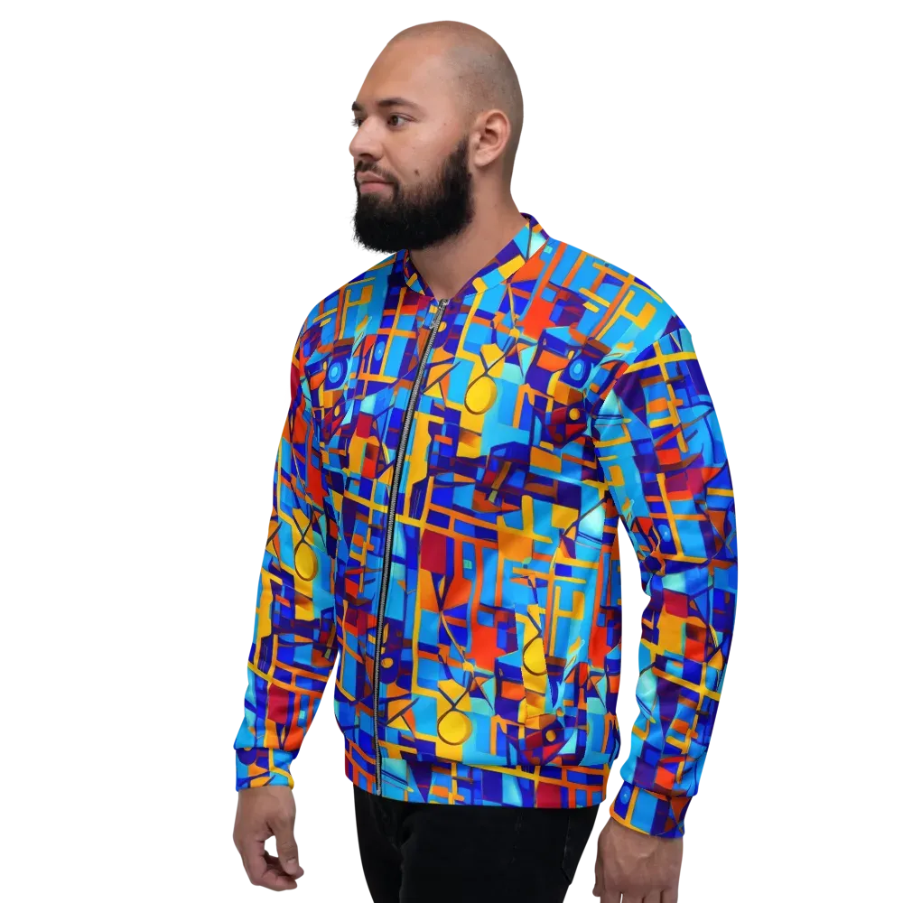 Radiant Labyrinth on Bomber Jacket — Left