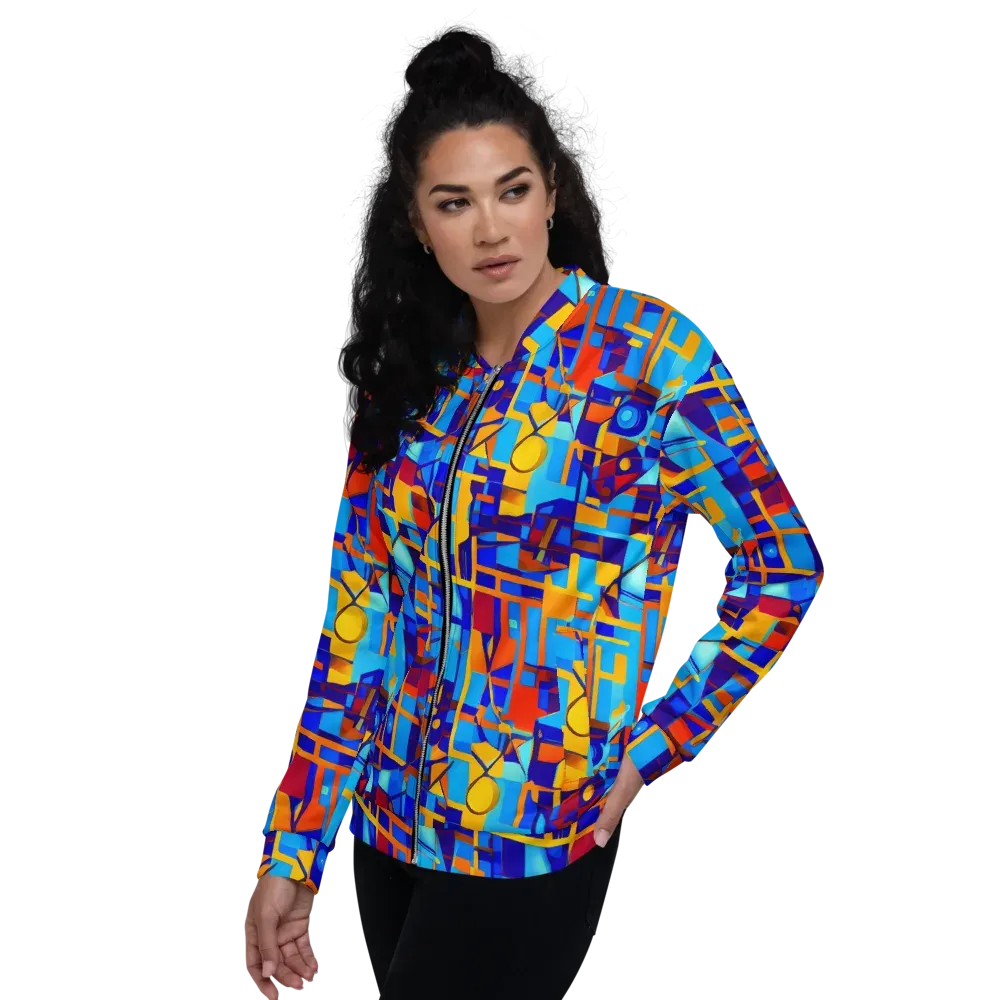 Radiant Labyrinth on Bomber Jacket — Left