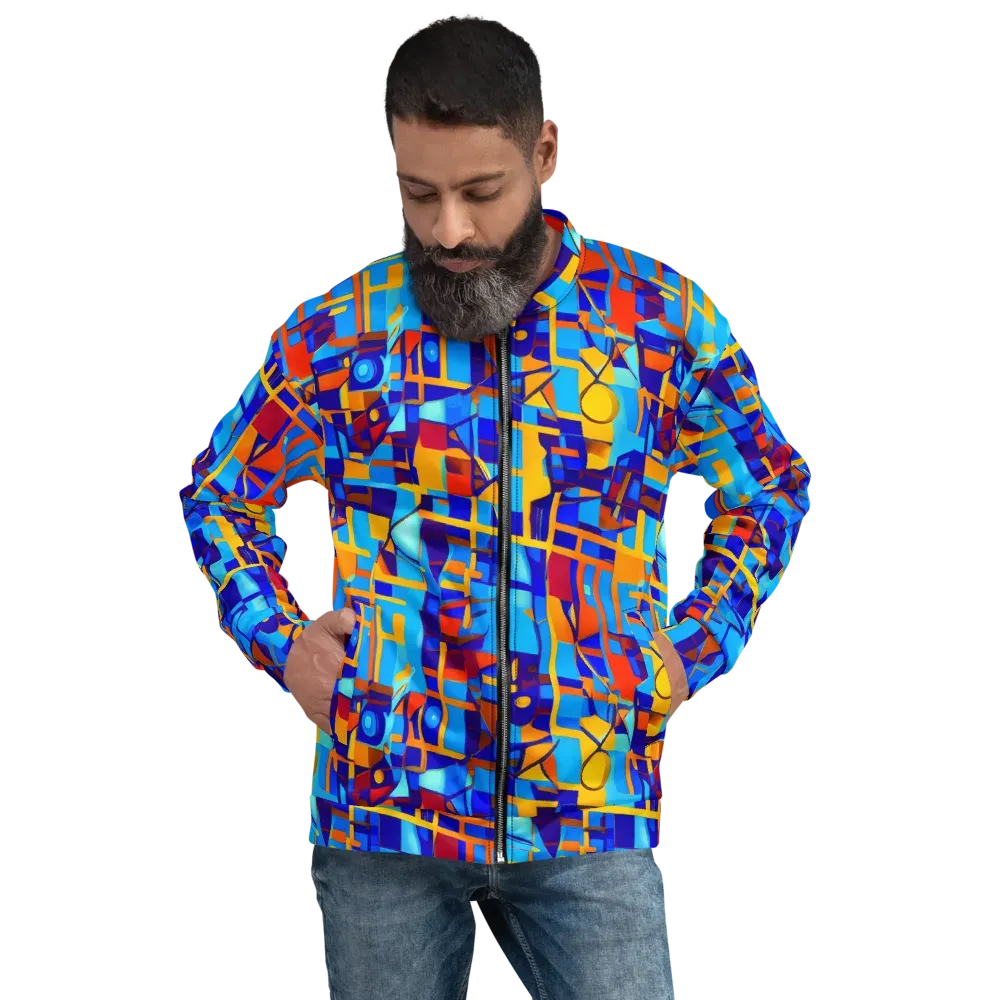 Radiant Labyrinth on Bomber Jacket — Front