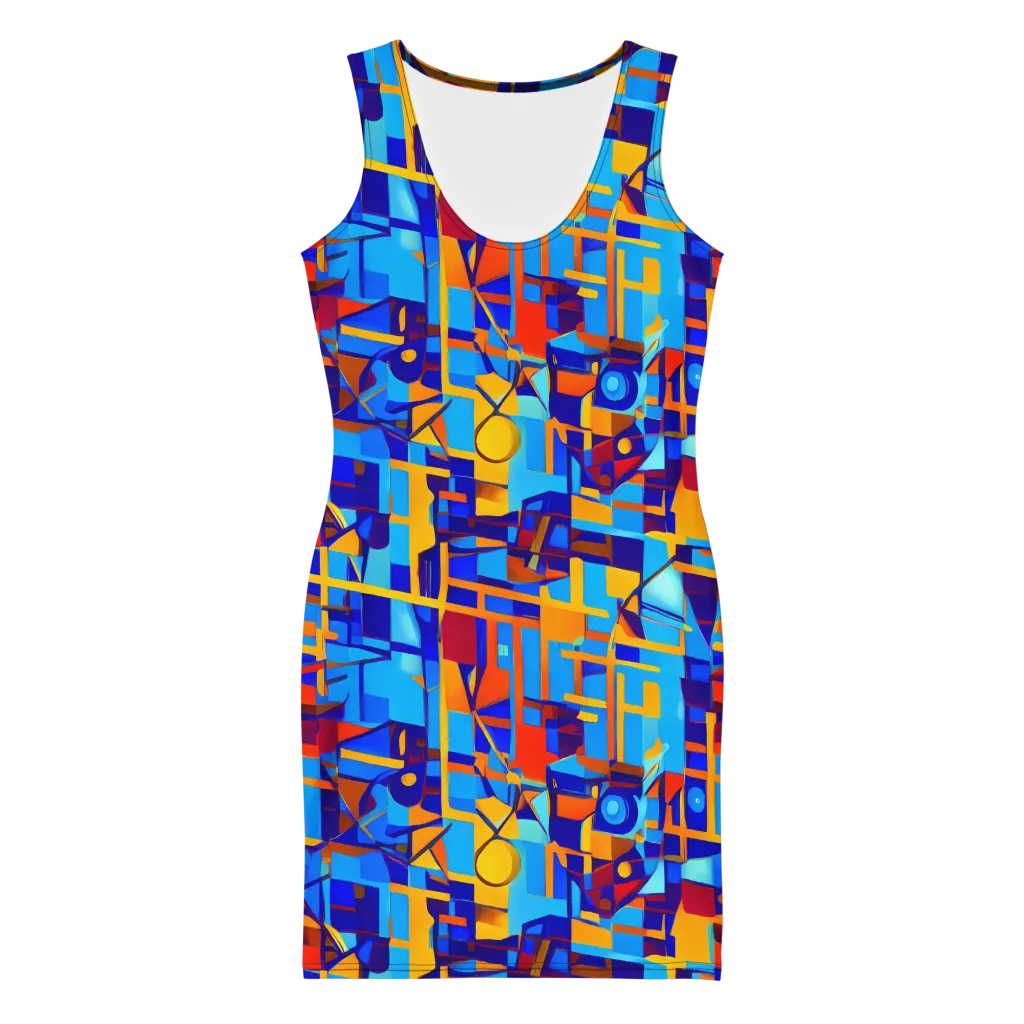 Radiant Labyrinth on Bodycon Dress — Front