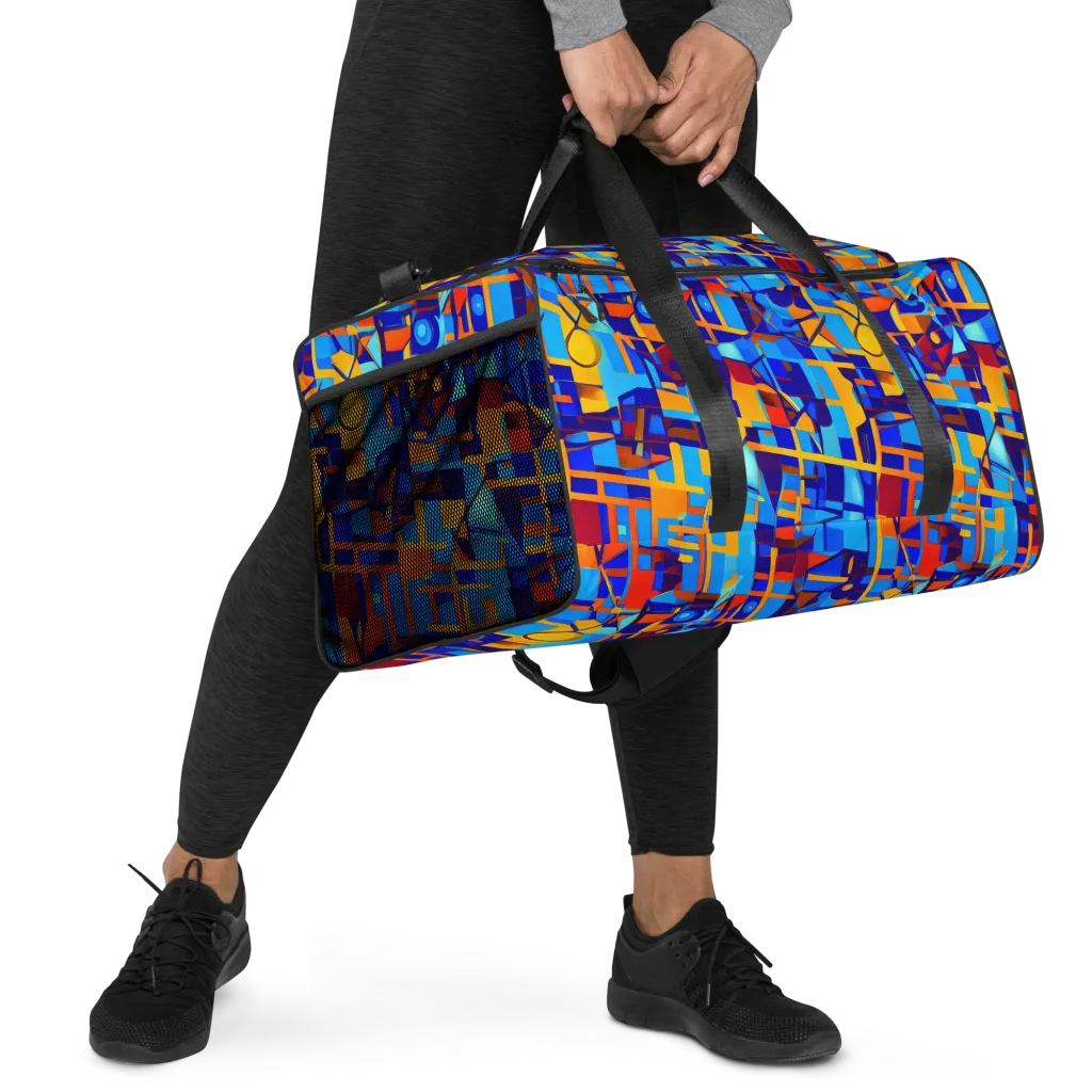 Radiant Labyrinth on Duffle Bag — Right Front