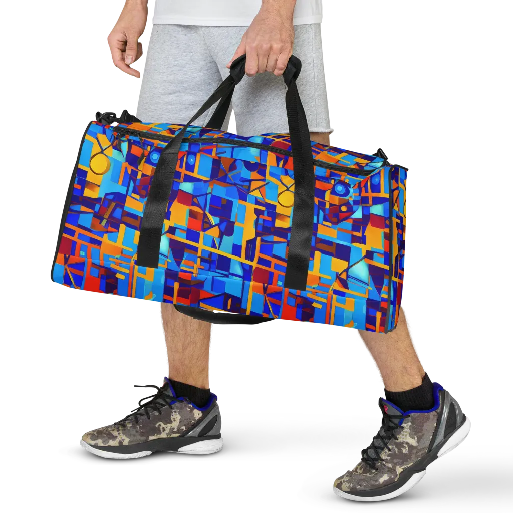 Radiant Labyrinth on Duffle Bag — Front