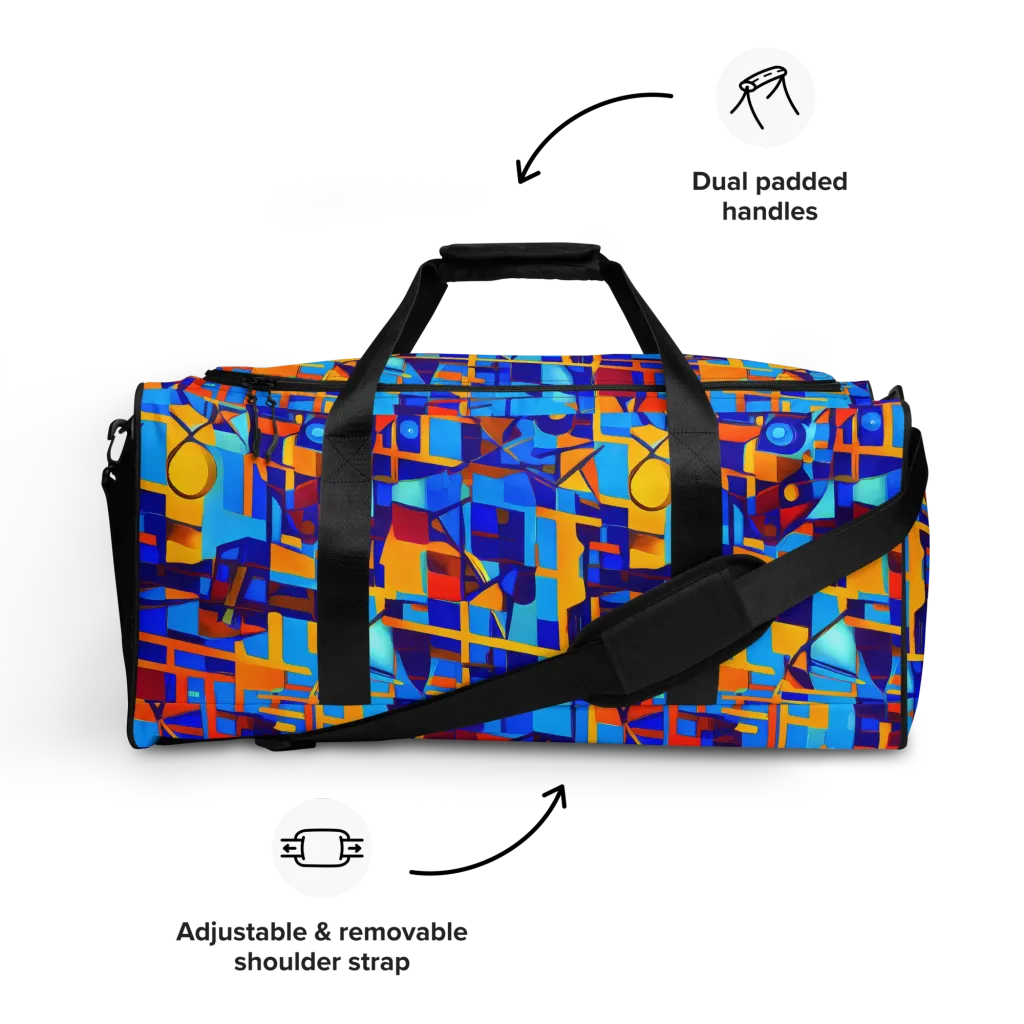 Radiant Labyrinth on Duffle Bag — Front