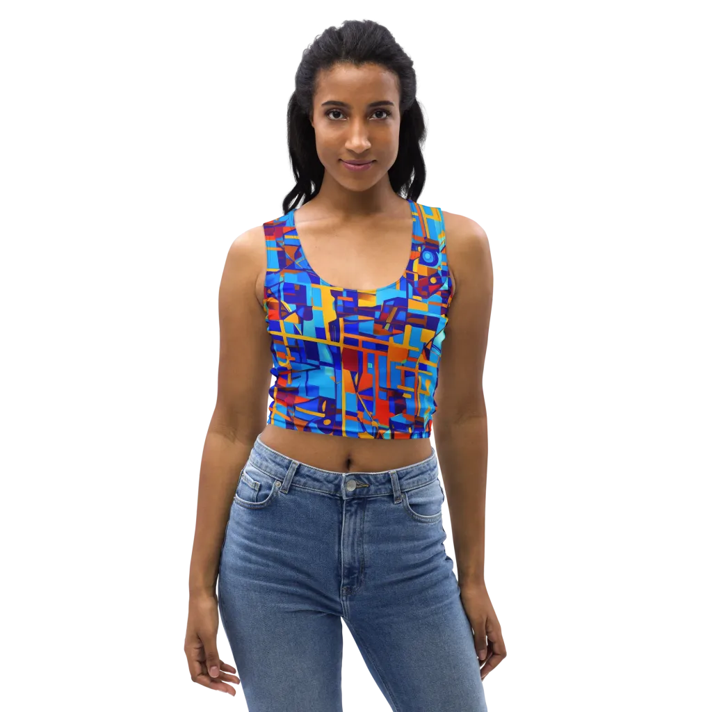 Radiant Labyrinth on Crop Top — Front