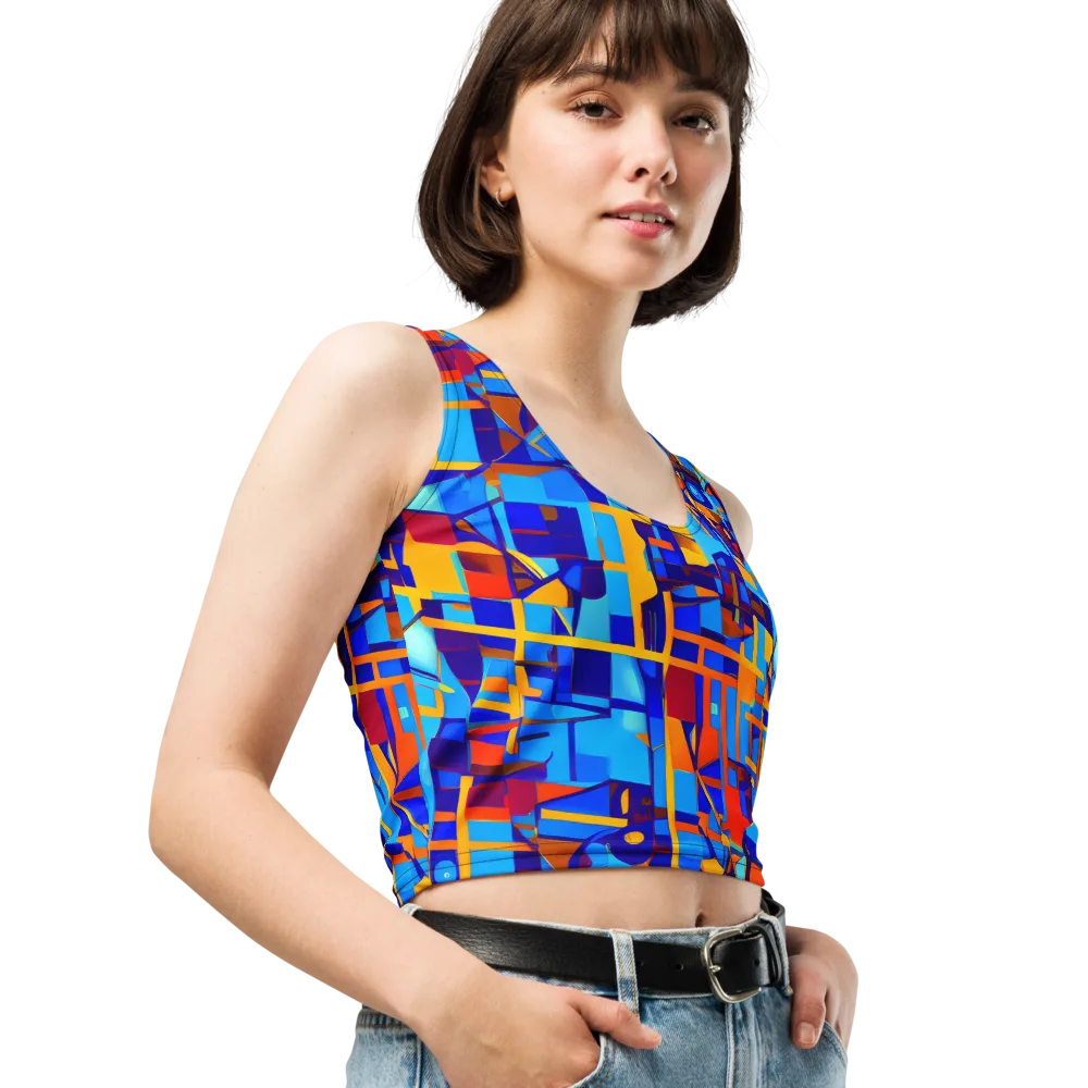 Radiant Labyrinth on Crop Top — Right Front