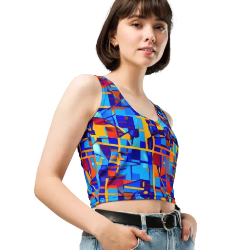 Radiant Labyrinth on a Crop Top