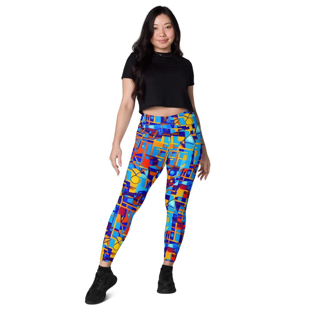 Radiant Labyrinth on Leggings with Pockets — Front