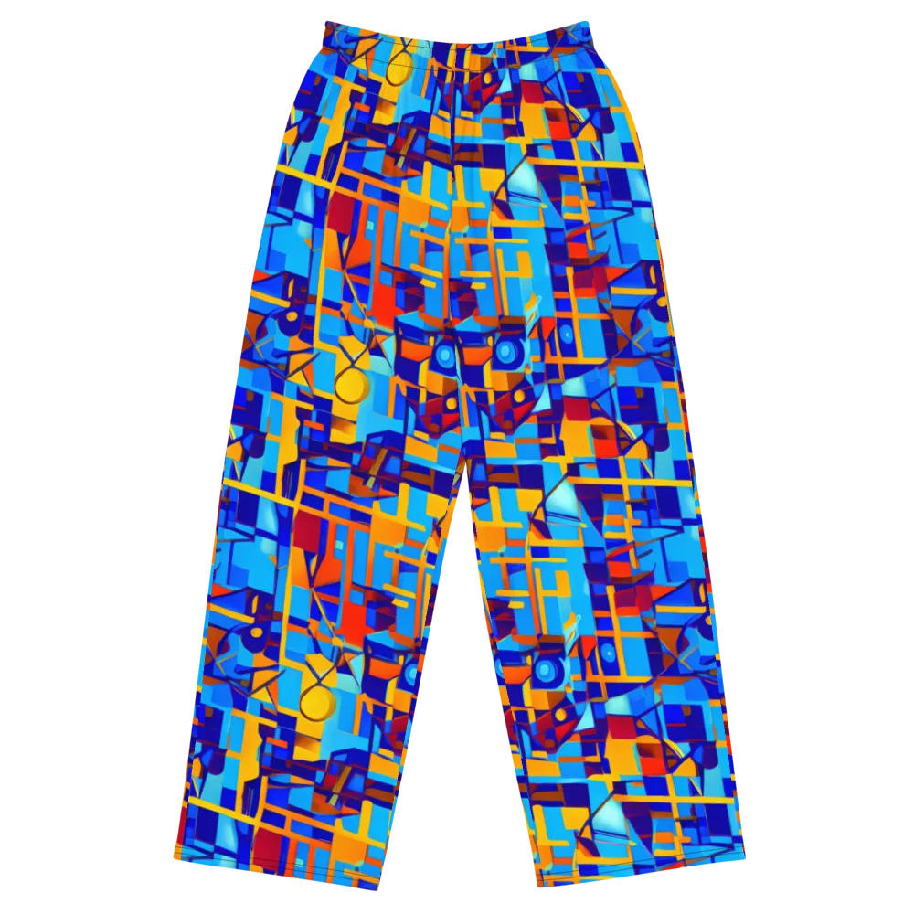 Radiant Labyrinth on Wide-Leg Pants — Front