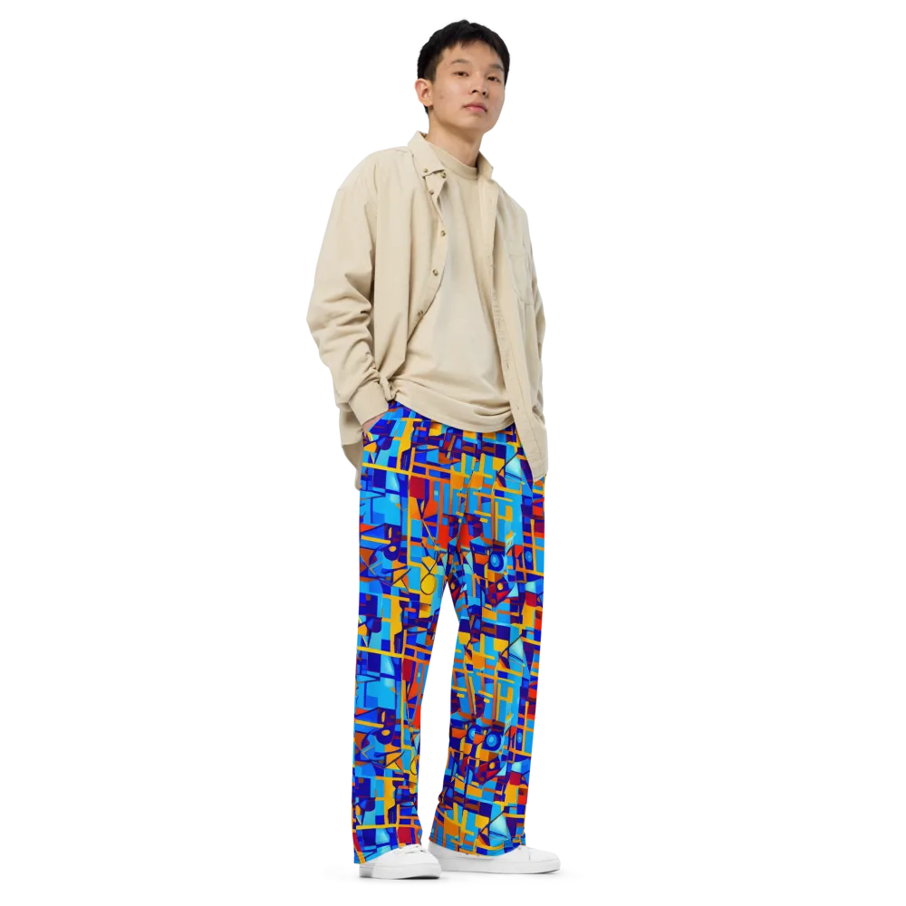 Radiant Labyrinth on Wide-Leg Pants — Right Front
