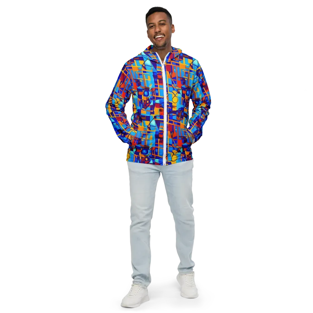 Radiant Labyrinth on Men's Windbreaker — Front