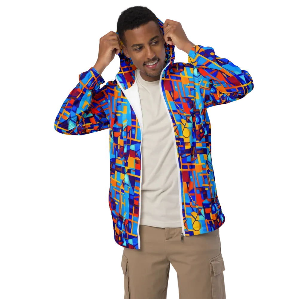 Radiant Labyrinth on Men's Windbreaker — Front