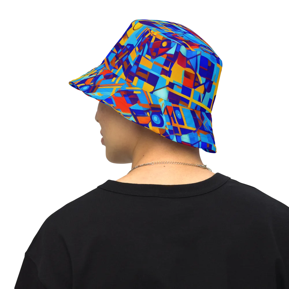 Radiant Labyrinth on Reversible Bucket Hat — Back Inside