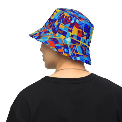 Radiant Labyrinth on a Reversible Bucket Hat