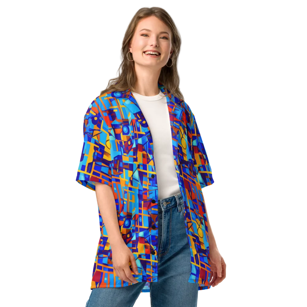 Radiant Labyrinth on Button Shirt — Front