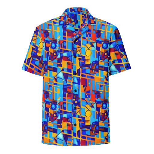 Radiant Labyrinth on a Button Shirt