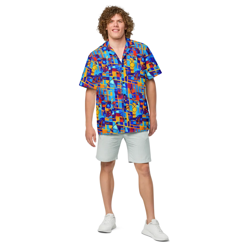 Radiant Labyrinth on Button Shirt — Front