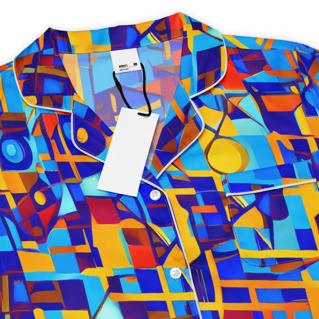 Radiant Labyrinth on Women's Short Sleeve Pajama Top — Product details